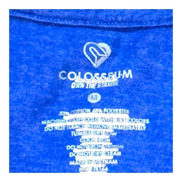 UF Florida Gators Womens V-Neck Tee By Colosseum Blue Floral Graphics Size M - Picture 3 of 5